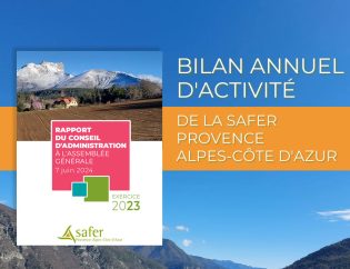 Bilan d'activité SAFER PACA pour l'exercice 2023